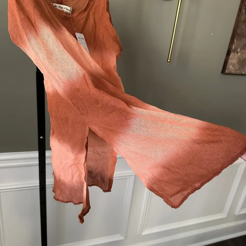 Free People Maxi Tank Tunic Blouse Small NWT - Picture 5 of 7